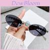 Jennie Style Metal Oval Sunglasses With Heart Embellishments Uv400 For Fashion And Travel