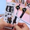 In Stock Black & White Clover Pen Clock - Silent Neutral Pen & Cute Gift