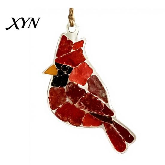 Mini Stained Glass Decoration Sea Suncatcher Ornament, Handmade Animal Ocean Acrylic Hanging Pendants, Garden Window Decor DIY Summer Ornament Decor,