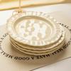 French Lace Western Food Ceramic Plate Premium Home Kitchen Accessories Tableware and Plate Japanese Cuisine Set Sushi Plate