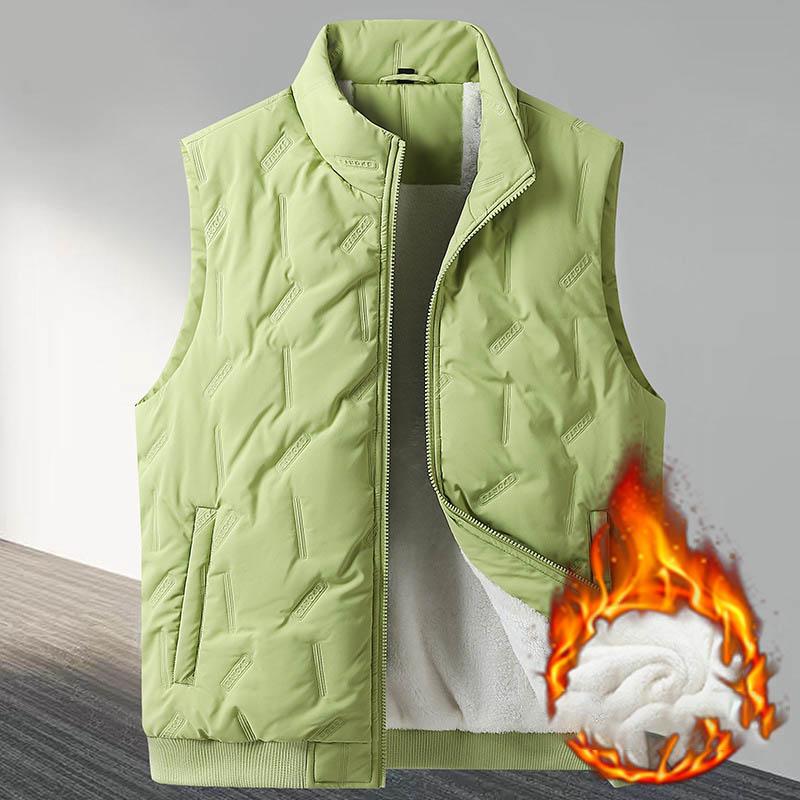 Herbst Lammwolle Herrenwesten Daunen Baumwolle Ärmellose Jacke Winter Verdickte Jacken mit zusätzlichem Fleece Übergröße 10XL 9XL 8XL