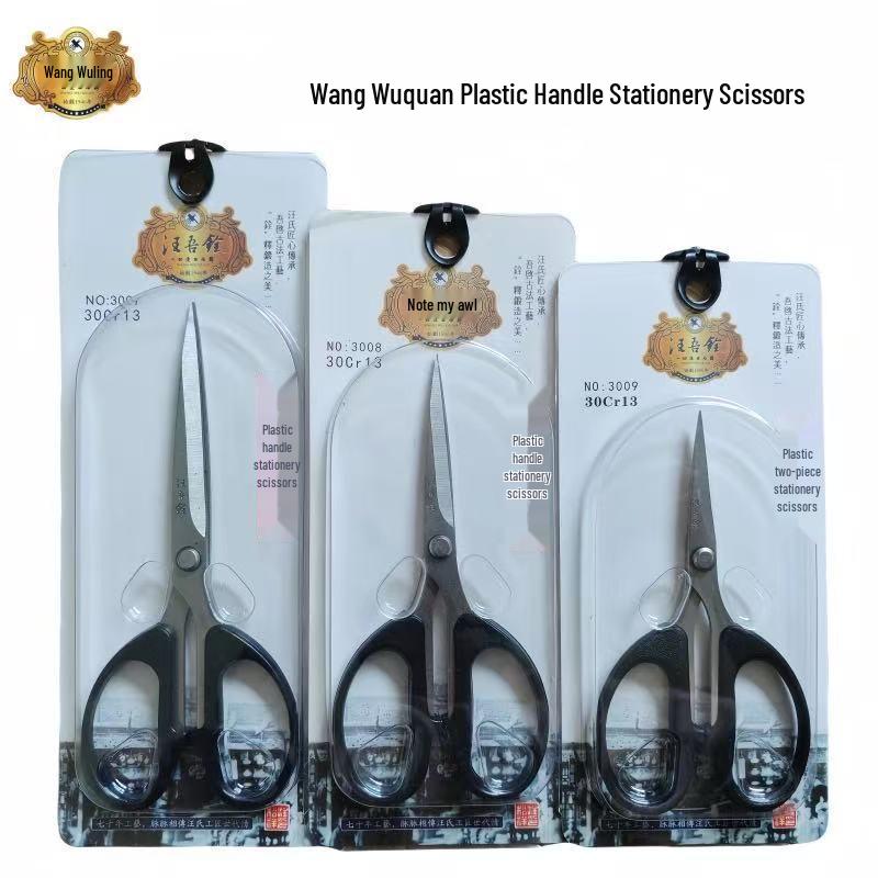 Wang Wuquan Stainless Steel Pointed Scissors for Office, Art, and Students