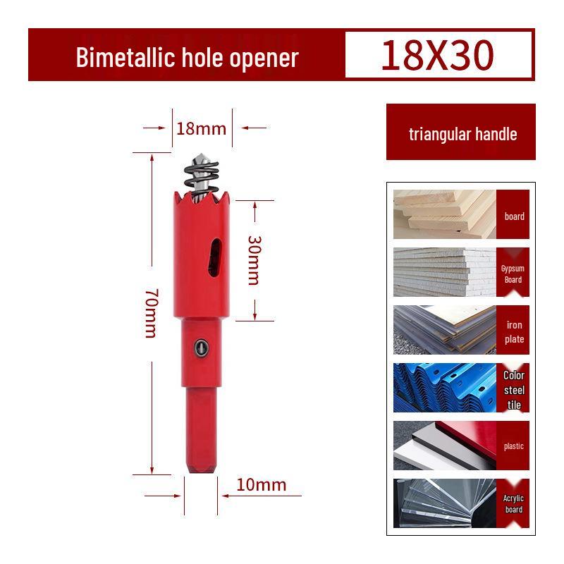 Bimetall-Lochsägebohrer für Holz, Gipskarton, PVC und Eisen