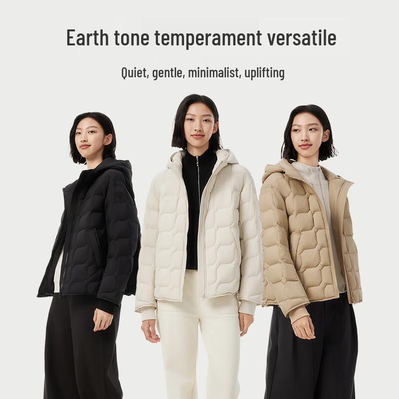 Tamboer Women's Lightweight Petite Hooded Down Jacket 330216Z