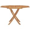 VidaXL Table pliable de jardin 120x120x75 cm bois massif de teck 362617