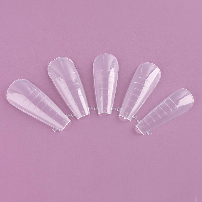 Poly-Extension Gel Dual Nail Form Builder Nail Gel Nail Molds Oval False Nail Tips for Gel Manicure Nail Art Designs