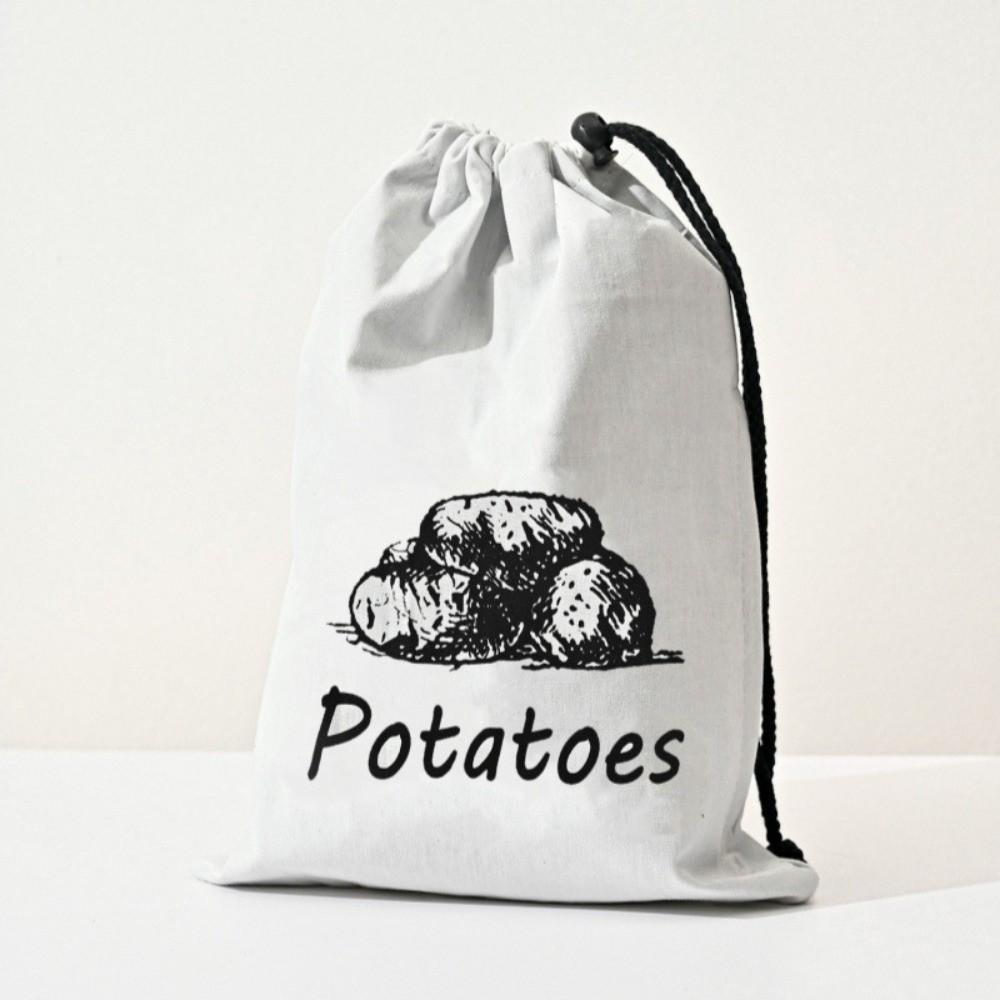 

Durable Reusable Onion Potatoes Storage Bag Large Drawstring Vegetable Storage Bags With Side Zipper Kitchen Storage Pouch