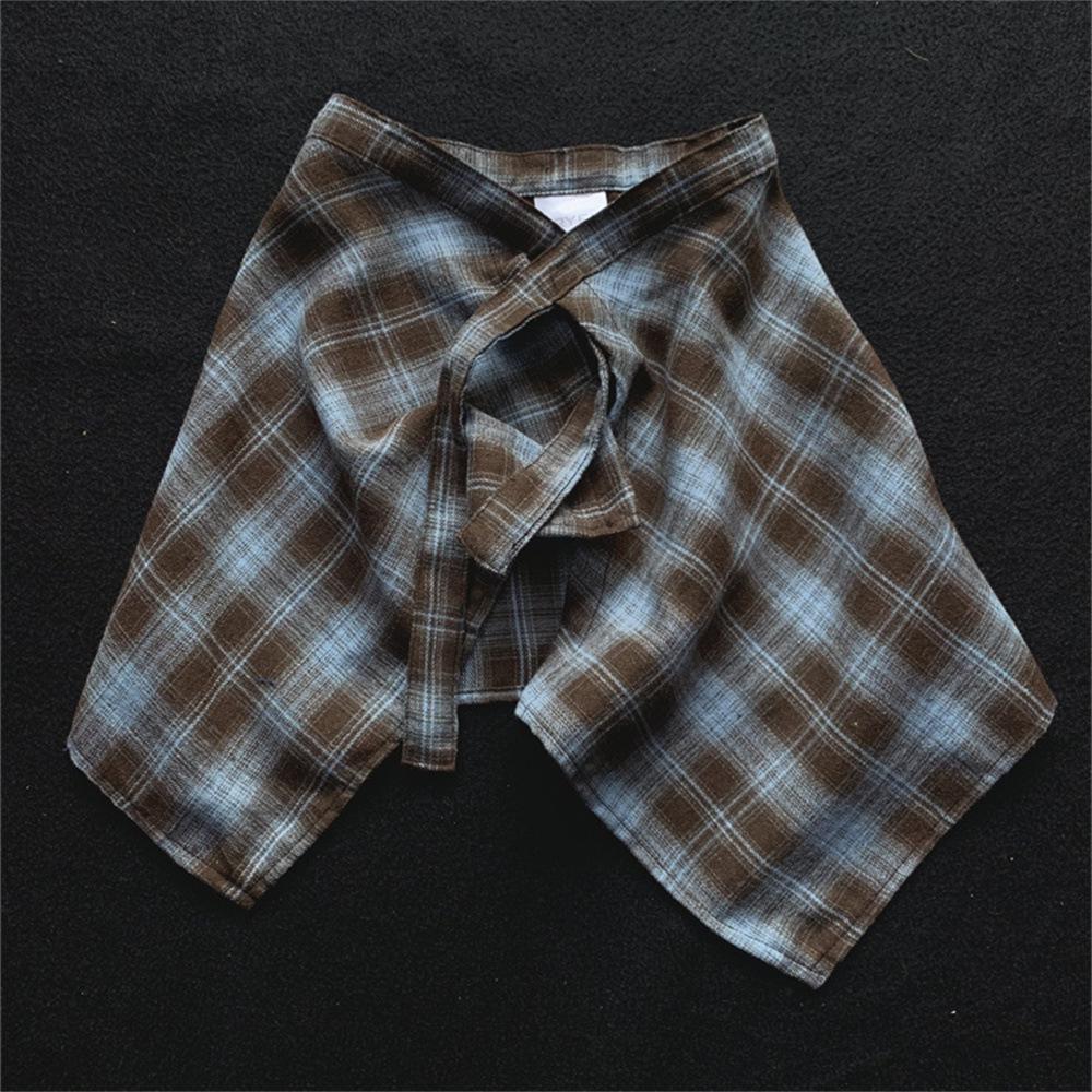 

2025 Retro Coffee Color Children s Tie Hem Dance Outfit with Butt Flap - Unisex Skirt for Boys & Girls