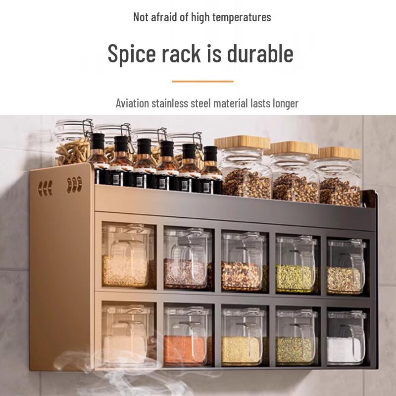 Yunshuang Multifunctional Stainless Steel Kitchen Spice Rack