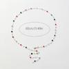 Eye Catching Colorful Crystal Neckpiece Adjustable Length Clavicle Chain Long Y-Shaped Neckchain for Fashion Ladies
