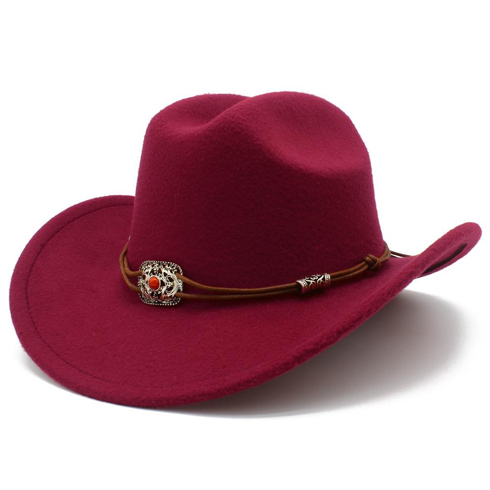 Male and Female Couples Light Felt Fashion Top Hat Minority Style Grassland Equestrian Hat High Sense Street Shot Jazz Hat