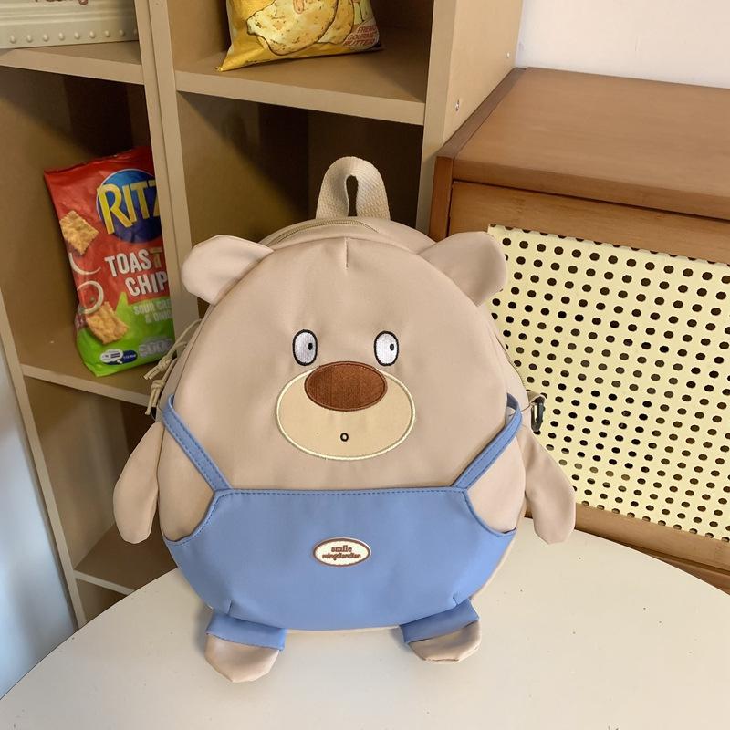 

Женский рюкзак с милым медведем, контрастный цвет, женская маленькая сумка на плечо с подвеской Bag&Pendant хаки