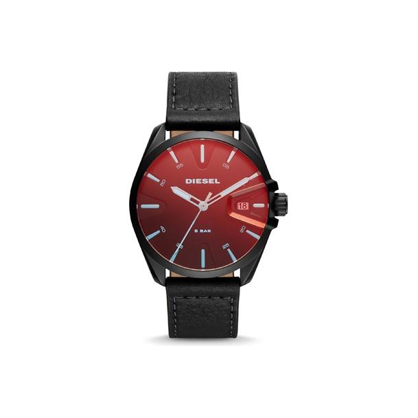 

Diesel Ms9 Series Watch Quartz Movement Leather Strap Black Dial Chameleon Personality Trendy Polarized Cool Unisex watches DZ1945 Cool Black