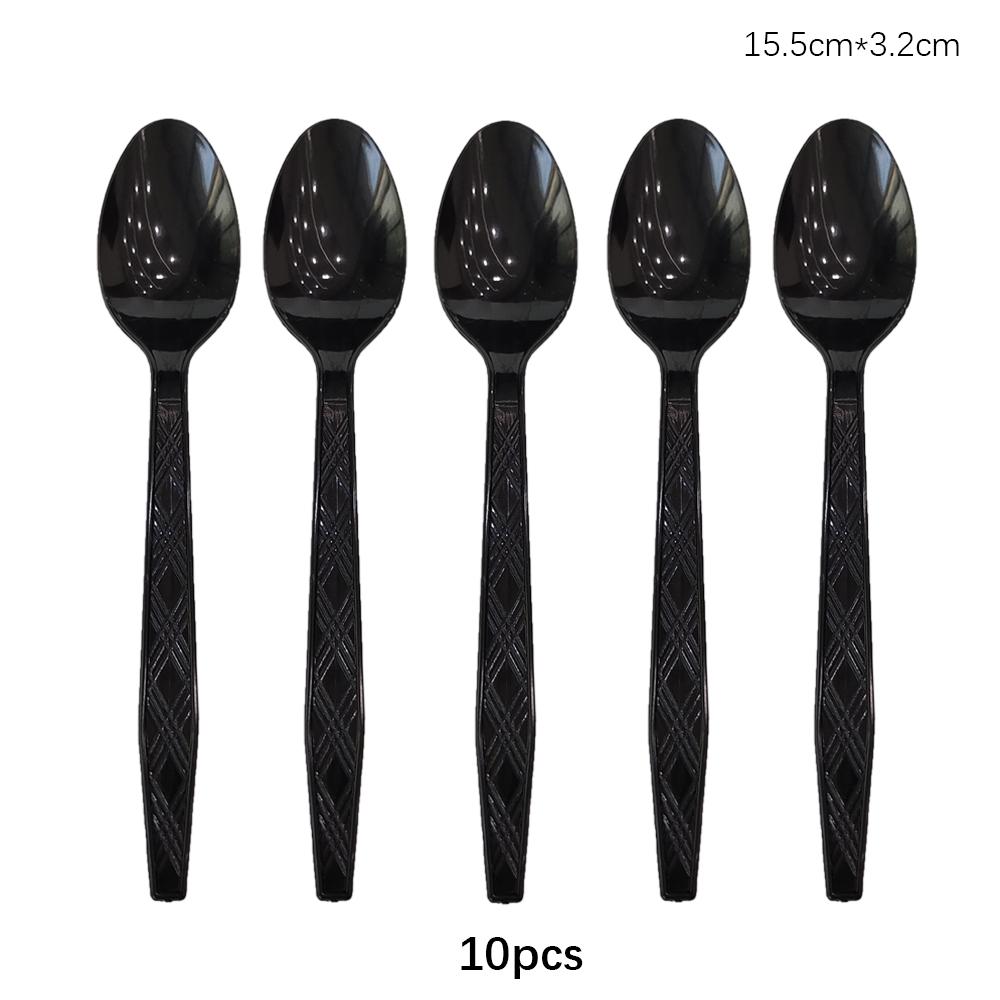 Disposable Knife Fork Spoon Cutlery Set Pink Blue Disposable Tableware Birthday Party Decorations Wedding Baby Shower Supplies