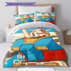 Cool Gundam Pattern Bedding Set 3Pcs Printed Duvet Cover Set Boys Bedroom Bed Set No Sheet No Comforter Core