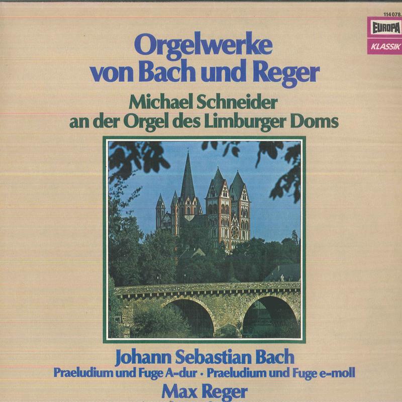 

LP Record MICHAEL SCHNEIDER Orgelwerke Von Bach Und Reger 1140787 EUROPA KLASSIK 1980 Germany Classical Used
