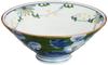 Hamato Hasami Colored Flower Pattern Mini Rice Ware, Koshogama, Bowl, Green, 2-18