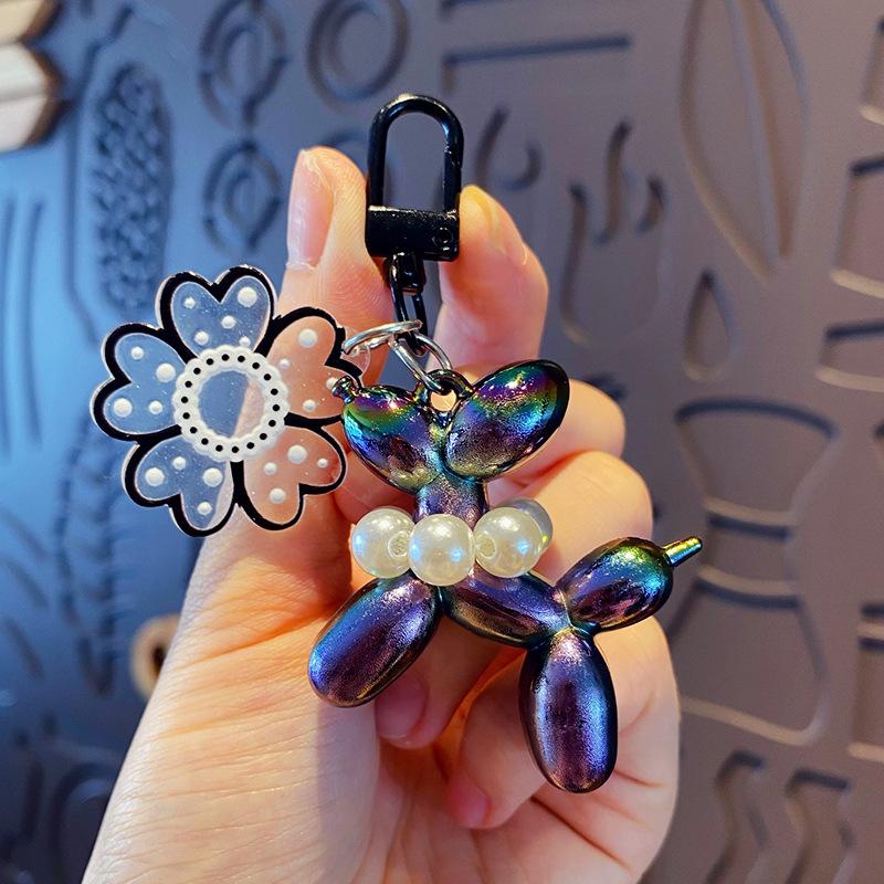 New Balloon Dog Keychain Models for Girls Sweet Style Balloon Dog Phone Chain Key Buckle Accessories Bag Pendant Toys New