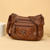 Leisure Multi-layer Large-capacity Single-shoulder Diagonal Crossbody Bag, Fashionable Retro Backpack