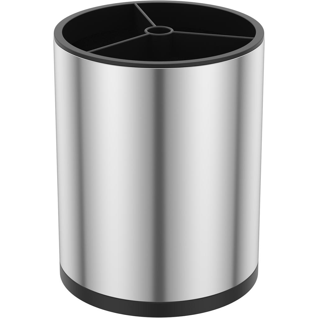 2 in 1 Utensilien Messerhalter Essstäbchen Löffel Aufbewahrungsbox Edelstahlboden Abtropfgestell Küchenarbeitsplatte Tisch Geschirr Organizer Rack
