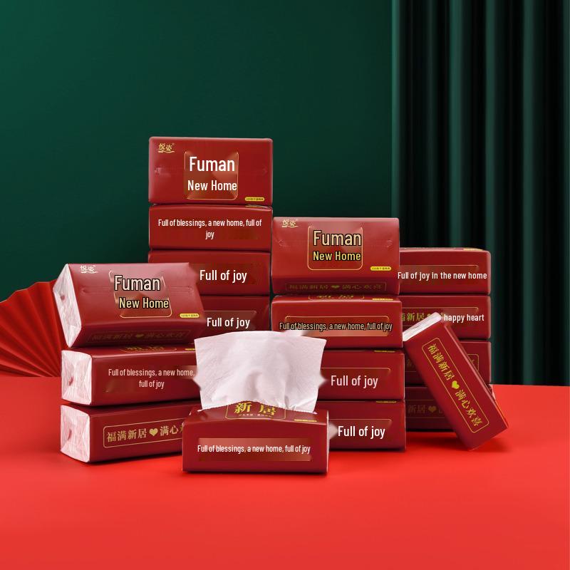Housewarming Celebration Tissues - Large Pack Pull-out Napkins for New Home