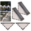 2 Pack Solar Stair Lights Waterproof IP65 Solar Step Lights Outdoor Triangle Stair Lamp for Deck Balcony Wall Patio & Pathway
