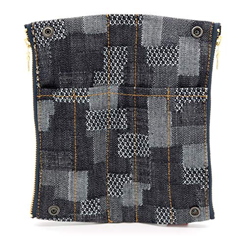 Luddite Bendy Pen Case Denim Patchwork LDD-BNPN-101