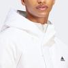 Adidas Regular Daily 500 Letter Logo Print Long Sleeve Hooded Down Jacket Men Outerwear White IZ4884