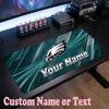 Philadelphia Eagles Benutzerdefinierter Name Text Mauspads, Große Schreibtisch-Mausmatte Personalisierte Home-Office-Geschenk