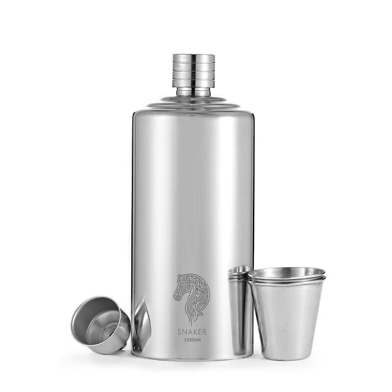 SNAKER 304 Stainless Steel Portable Hip Flask