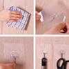 3X Strong Transparent Suction Cup Sucker Wall Hooks Hanger For Kitchen Bathroom