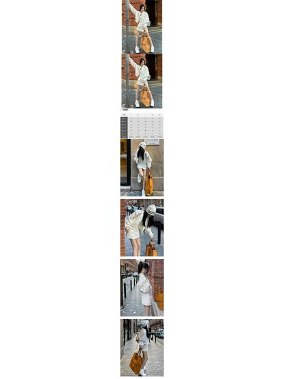 Korean-Style Women's Petite Two-Piece Set: Baseball Jacket & Short Skirt for Spring/Fall