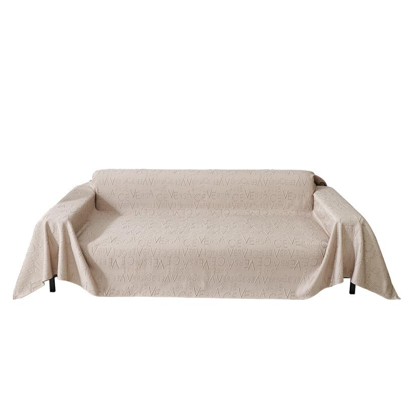 Cool Feeling Faux Leather Summer One-Piece Sofa Towel Simple Modern Sofa Cover Anti-Scratching Machine Washable
