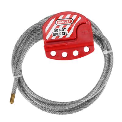 Verstellbares Edelstahl-Kabel-Lockout Wartungsausrüstung Sicherheitsverriegelungsvorrichtung L11
