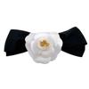 Used CHANEL Camellia Barrette Ribbon Hair Accessory Flower
