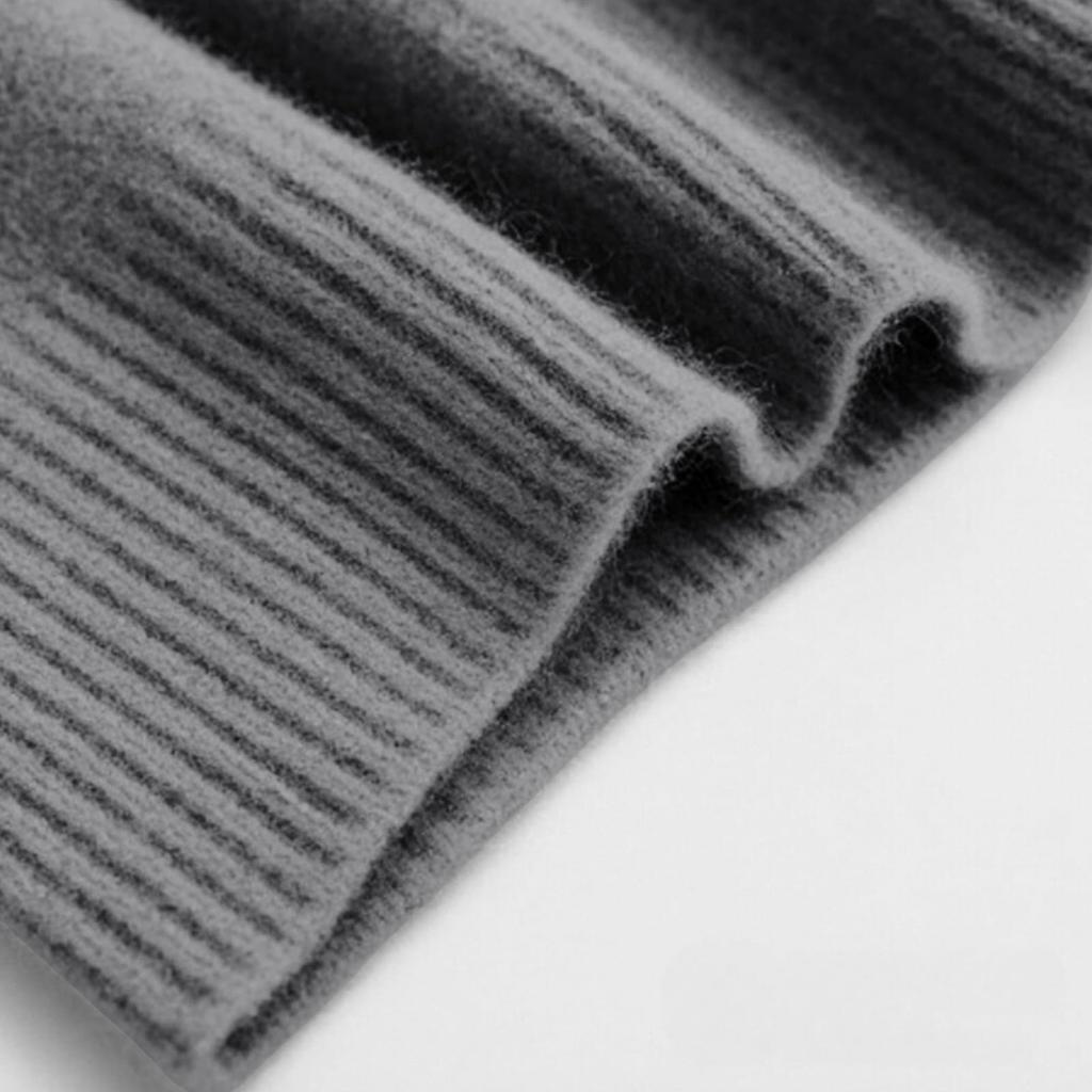 Svetry pro ženy Zip Dlouhý rukáv Volný střih Pulovr