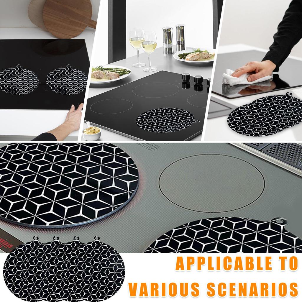 Induction Cooktop Protector Mat Silicone Induction Hob Cover Mat Reusable Cooktop Scratch Protector for Induction Stove