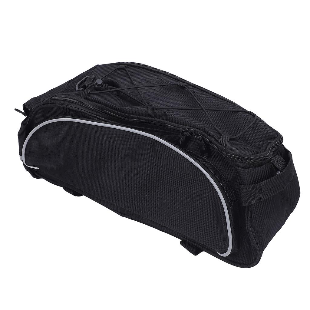 Cycle Rack Bag with Shoulder Strap 600D Polyester Water Resistant U Shaped 2 Way Zipper Reflective