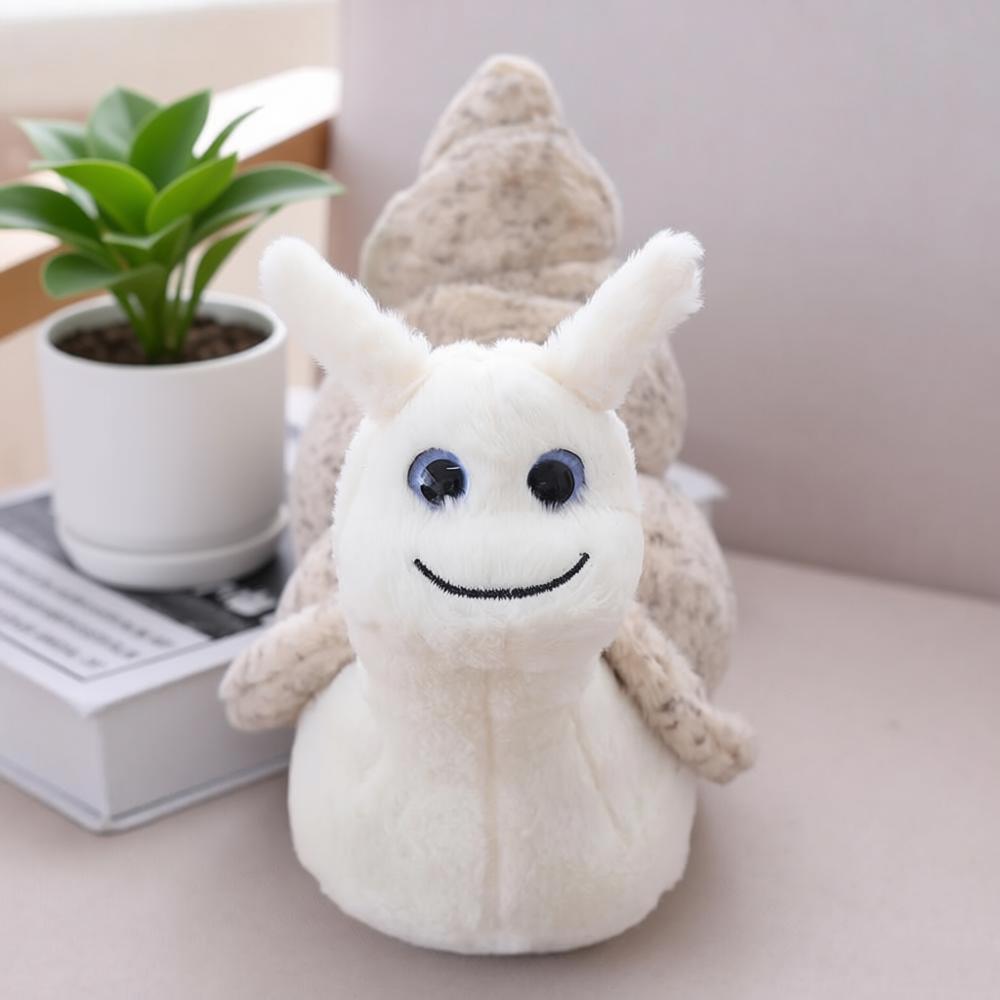 New Snail Plush Toy White Conch Shell Doll  Cute Snail Stuffed Toy Soft Conch Seashell Marine Animal Pillow Birthday Gifts