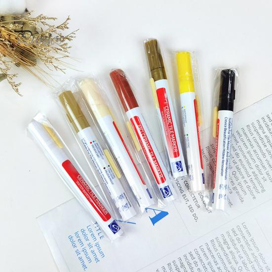 Grout Marker Portable Tile Waterproof Odorless Quick Dry Solid Color Pen Wall Seam Bathroom Supplies Repair