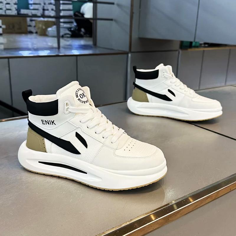 

Осень новая высокие кожаные папины кроссовки на платформе удобные повседневные обувь ок 38