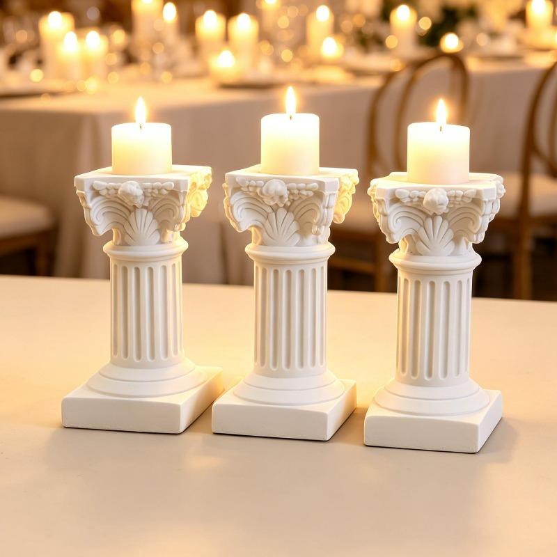 1/5x Roman Pillar Greek Column Roman Column Statue Stand Figurine Indoor Outdoor Home Garden Scenery Decoration Accessories