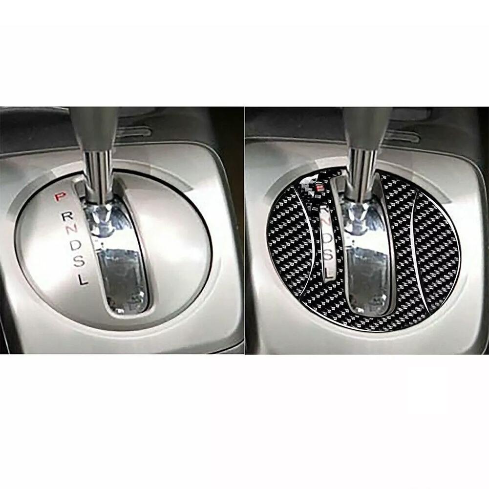 For Honda Civic 8th 2006-2011 Automatic Gear Shift Cover Carbon Fiber Trim Fashionable Design High-quality Texture