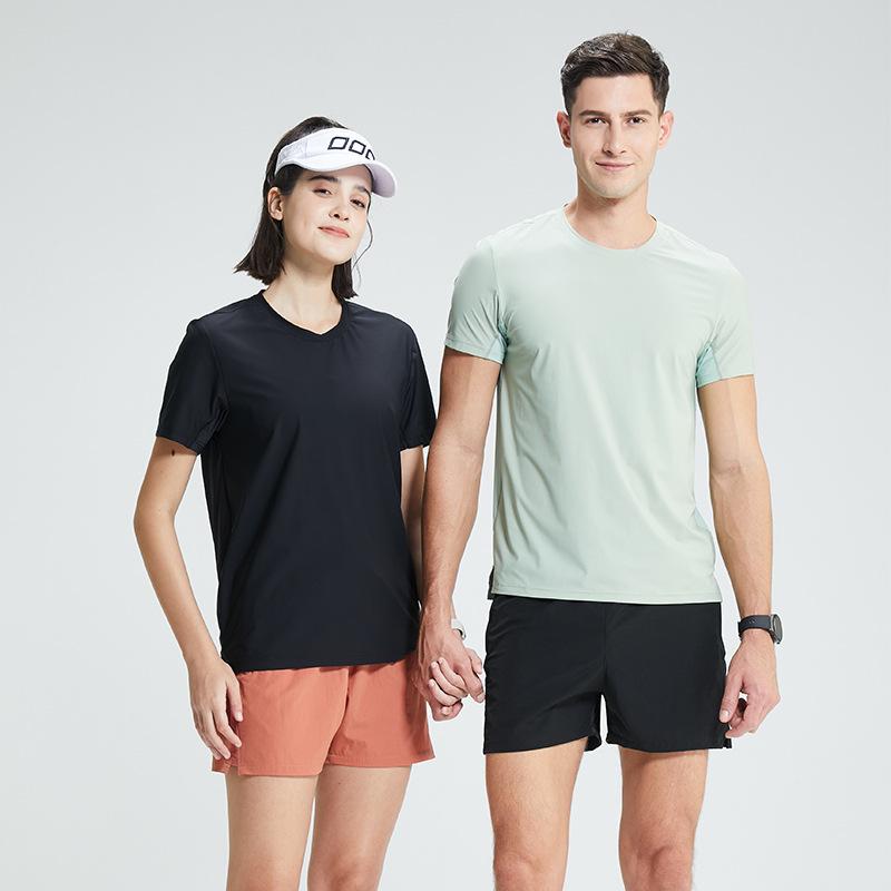 Quick-Dry Cool Short Sleeve Outdoor Loose Breathable Fitness Running T-Shirt