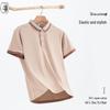 QIANYIYANG Short Sleeve Work Polo Shirt