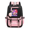 K-pop Inspired Anime Girl Group Backpack Students Teens School Use Lightweight Oxford Fabric With USB Port Padded Straps