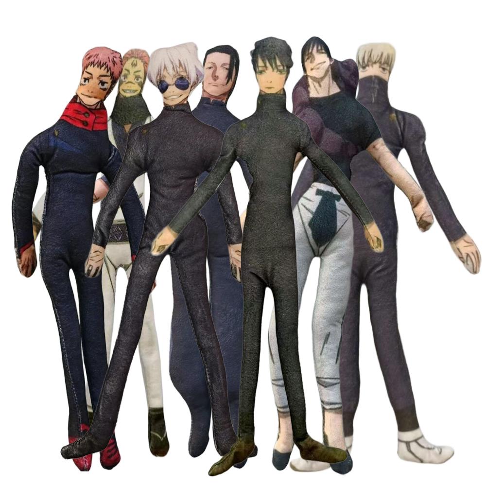 Anime JJK Plush Gojo Satoru Plushies Dolls Fushigura Megumi Slender Twistable Shape Stuffed Toys Abstract Festivals Gifts 28cm