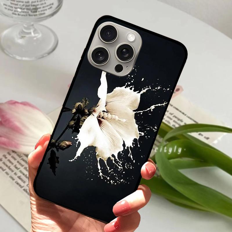 Popular Patterns For iPhone 15 Plus Case On iPhone15 Soft Silicone TPU Phone Cover For iPhone 15 Pro Max Protector Coque Funda