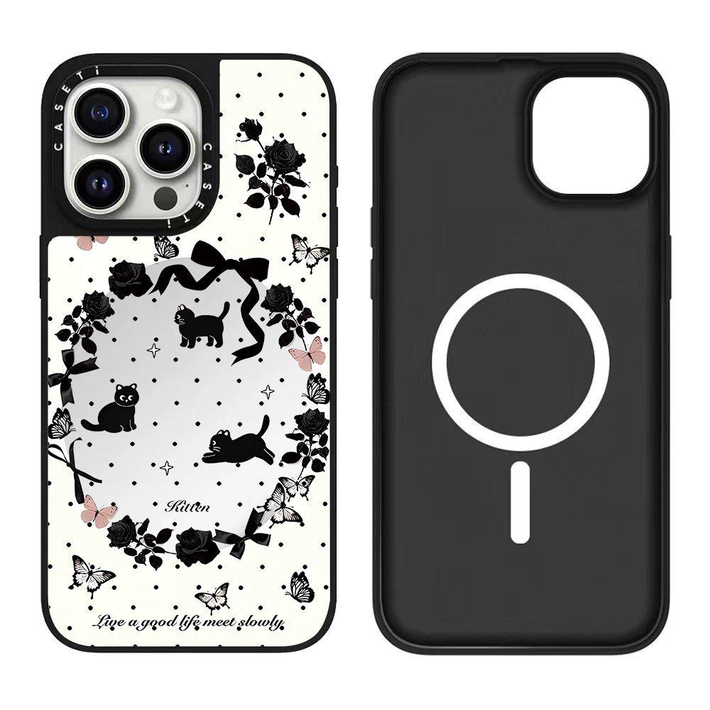 Apple Star Kid MagSafe Magnetic Phone Case for iPhone 13/14/15/17 Pro Max - Cute Mirror Design