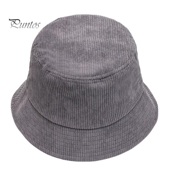 Sombrero de Pescador Cubo Plegable Liso Perfil Bajo Color Sólido Casual Mantener Caliente Hombre Pana Invierno Térmico Hombres Mujeres Gorra para Exterior Adultos